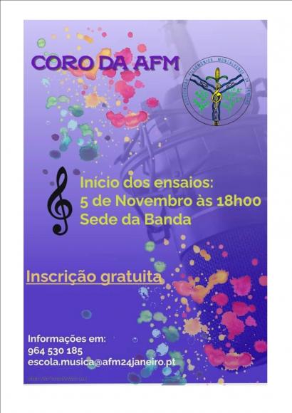 Inicio dos ensaios do " Coro AFM"