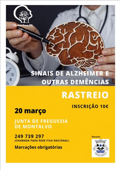  2&ordm; Rastreio - Sinais de Alzeimer e outras Dem&ecirc;ncias 20Mar2023