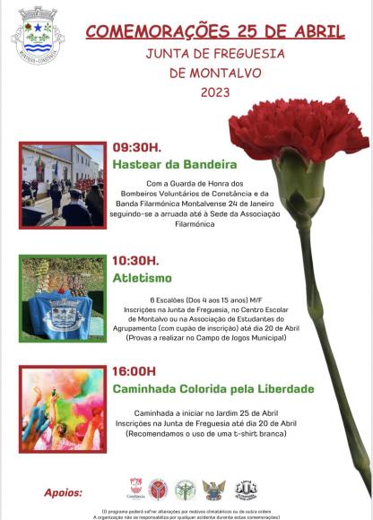 Programa das Comemorações do 25 de Abril Programa das Comemorações do 25 de Abril