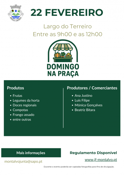 Este domingo j&aacute; sabe " Domingo de Pra&ccedil;a" , no Largo do Terreiro das 09h00 &agrave;s 12h00. Apare&ccedil;a!!!